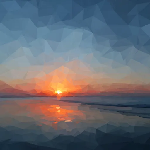 Glimpse morning widget theme with a warm sunrise background